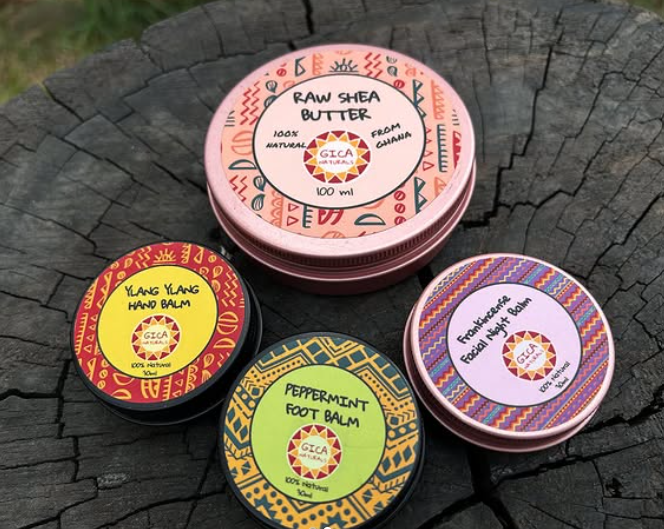 Raw Shea Butter Care Set handmade African product at Naskia Handmade