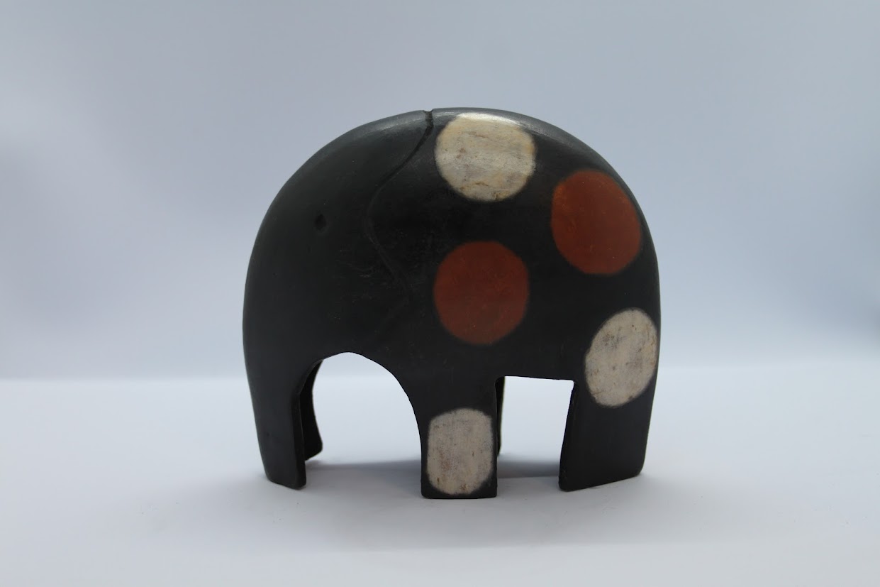 Hand-Carved Elephant Sculpture view