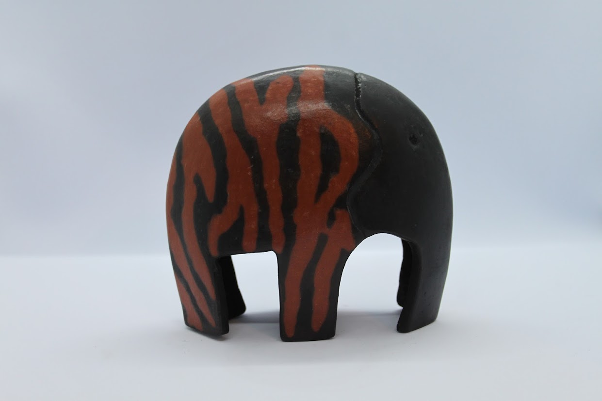 Hand-Carved Elephant Sculpture view